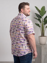 Men Plus Size Wisteria Multi Printed Shirts