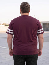 Men Plus Size Hemon Wine Printed Round Neck Tshirts