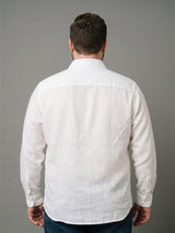 Men Plus Size Ivorynox White Solid Shirts