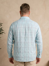 Men Plus Size Aquavelle Sky Blue Check Shirts