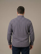 Men Plus Size Plaidorn Multi Check Shirts