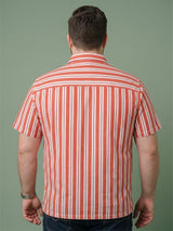 Men Plus Size Heatwave Multi Striped Shirts