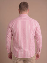 Men Plus Size Berryweave Red Check Shirts