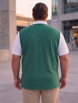 Men Plus Size Barge Colorblock Multi Polo Men Tshirt