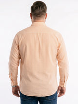 Men Plus Size Velqiro Orange Striped Shirts