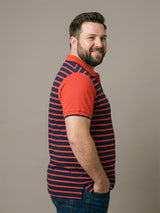 Men Plus Size Vynce Multi Striped Polo