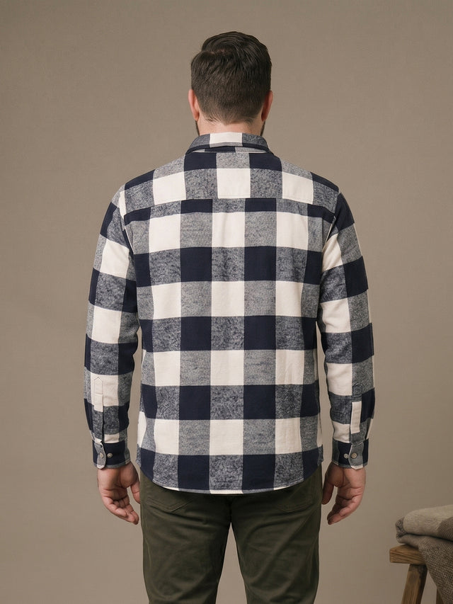 Men Plus Size Stronghold Multicolor Checkered Casual Shirt