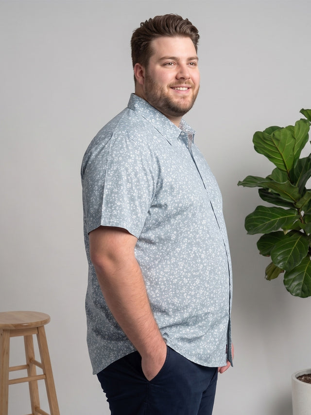 Men Plus Size Creamor Multi Printed Shirts