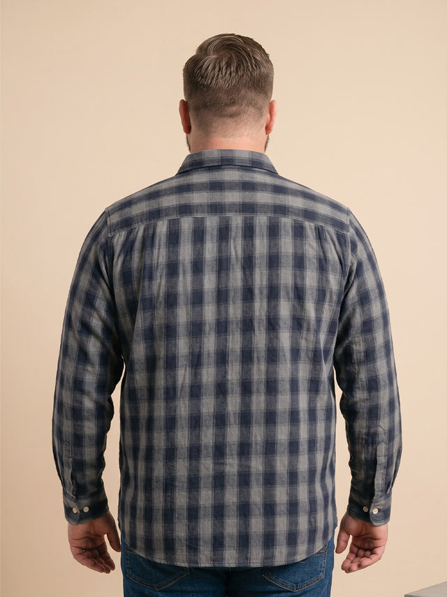 Men Plus Size Avelor Multi Check Shirts