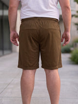 Men Plus Size Turbo-Olive Olive Solid Shorts