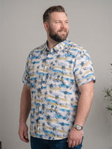 Men Plus Size Marisca Multi Textured Shirts