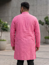 Men Plus Size Ullas-PI Solid Kurta