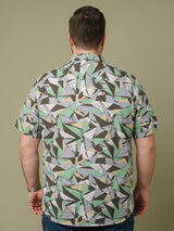 Men Plus Size Mossmatrix Multi Printed Shirts