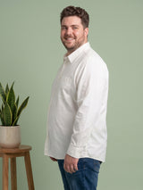 Men Plus Size Milkyway White Solid Shirts