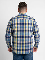Men Plus Size Velquinn Multi Check Shirts