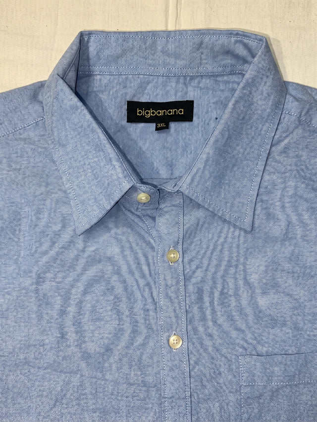 Men Plus Size Vexar Dark Blue Solid Shirts