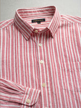 Men Plus Size Berryweave Red Check Shirts