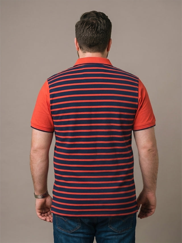 Men Plus Size Vynce Multi Striped Polo