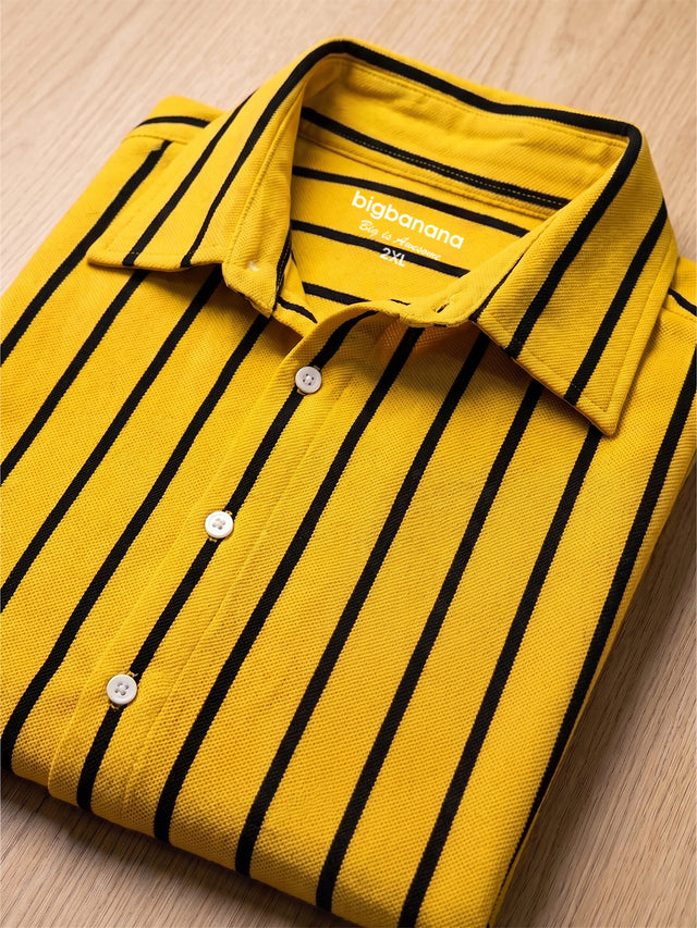 Men Plus Size Boldline Multi Striped Shirts