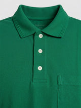 Men Plus Size Emerald Green Printed Polo