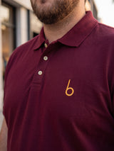 Men Plus Size Aura-Maroon Polo Men Tshirt