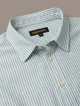 Men Plus Size Sereon Sky Blue Striped Shirts