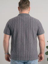 Men Plus Size Ashstone Multi Striped Polo