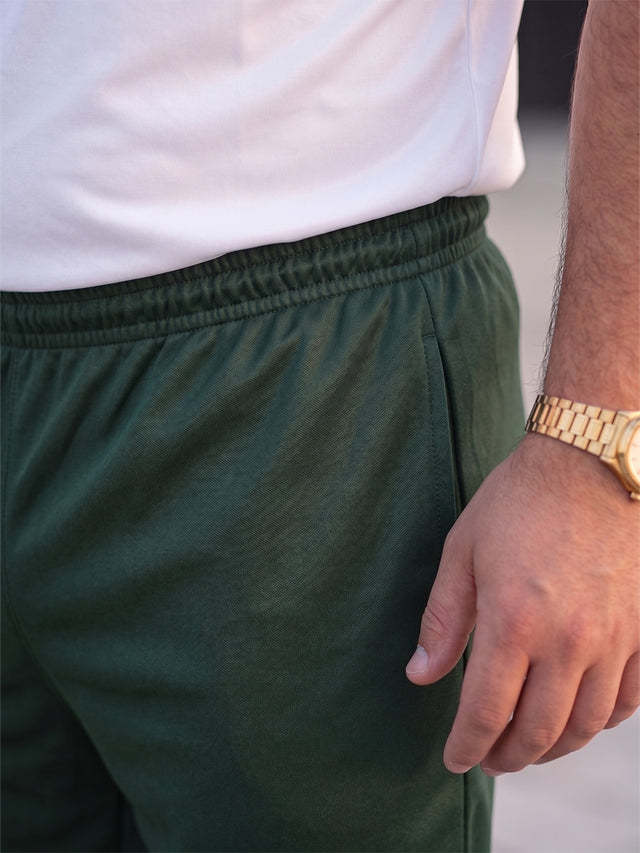 Men Plus Size Turbo-Teal Teal Solid Shorts
