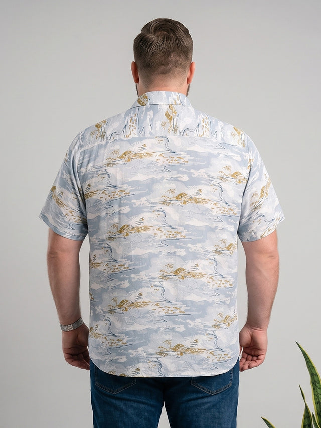 Men Plus Size Aurion Multi Printed Shirts