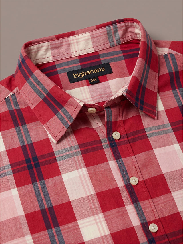 Men Plus Size Caelrix Multi Check Shirts