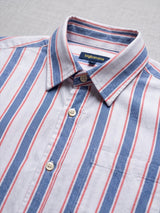 Men Plus Size Strivano Multi Striped Shirts