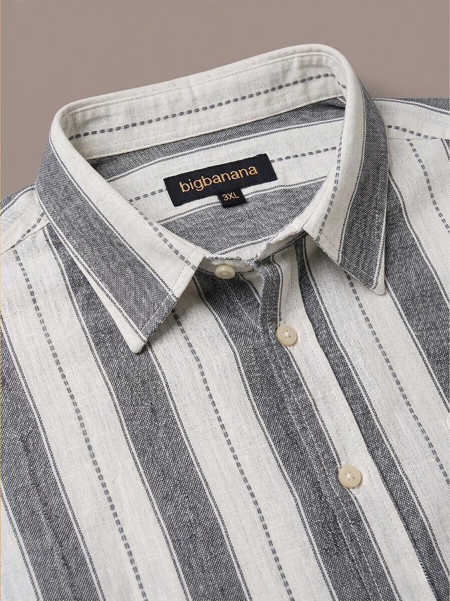Men Plus Size Trivonex Multi Textured Shirts