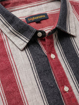 Men Plus Size Mirevon Multi Textured Shirts