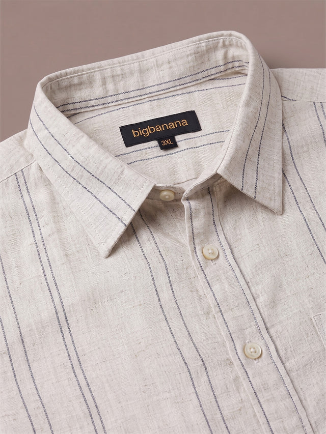Men Plus Size Arvessia Multi Textured Shirts
