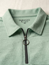 Men Plus Size Nuvia Green Solid Polo