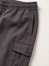 Men Plus Size Slatesmith Grey Solid Trackpant