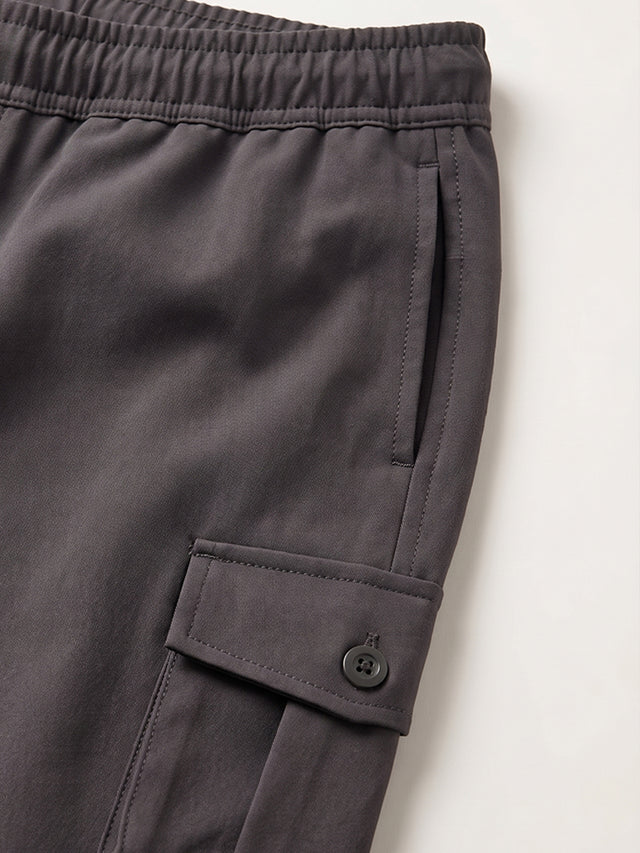 Men Plus Size Slatesmith Grey Solid Trackpant