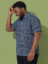 Men Plus Size Talisman Multicolor Printed Casual Shirt