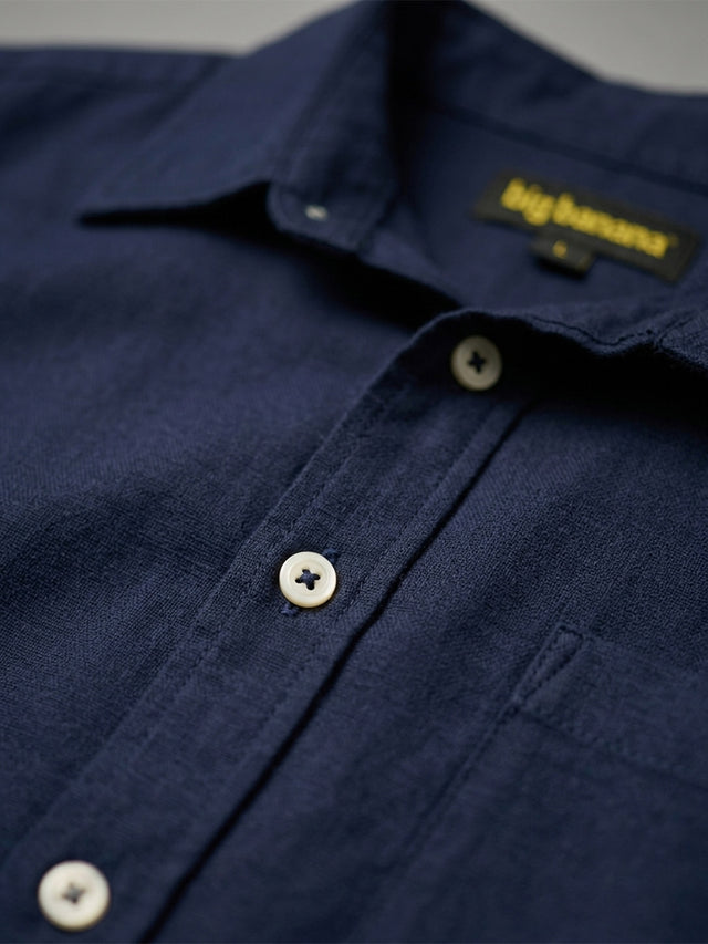 Men Plus Size Navyroth Navy Solid Shirts