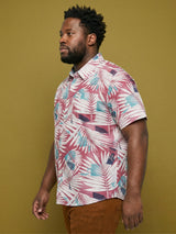 Men Plus Size Tropico Multicolor Printed Casual Shirt