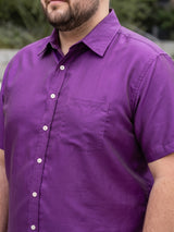 Men Plus Size Dura-V Solid Shirt
