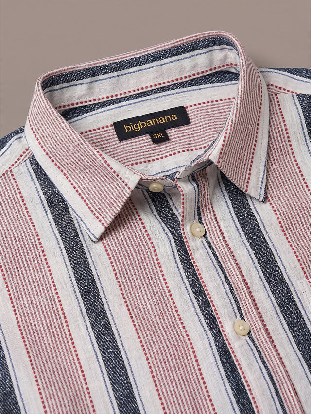 Men Plus Size Drayzen Multi Textured Shirts