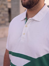 Men Plus Size Barge Colorblock Multi Polo Men Tshirt