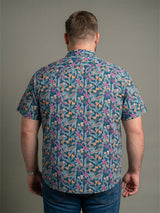 Men Plus Size Nacre Multi Printed Shirts