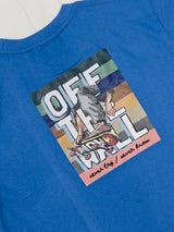 Men Plus Size Skyrogue Blue Printed Round Neck