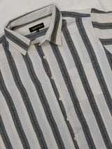 Men Plus Size Stripesafari Multi Textured Shirts