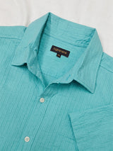 Men Plus Size Mintor Green Solid Shirts