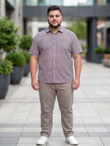 Men Plus Size Glade Multicolor Checkered Casual Shirt