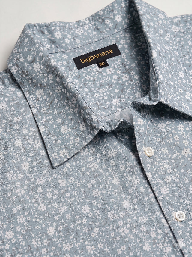 Men Plus Size Creamor Multi Printed Shirts