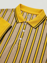 Men Plus Size Glowix Multi Striped Polo